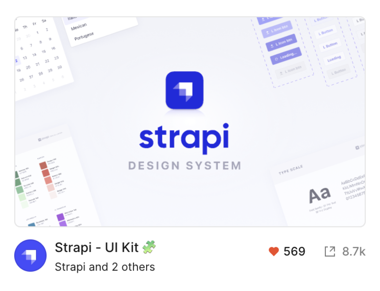 Strapi UI Kit interface